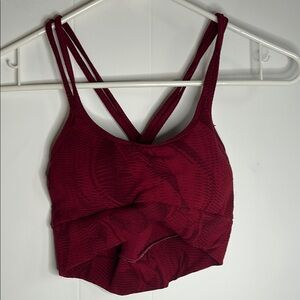 Booty By Brabants Burgundy Everywhere Cross Tank Sports Bra